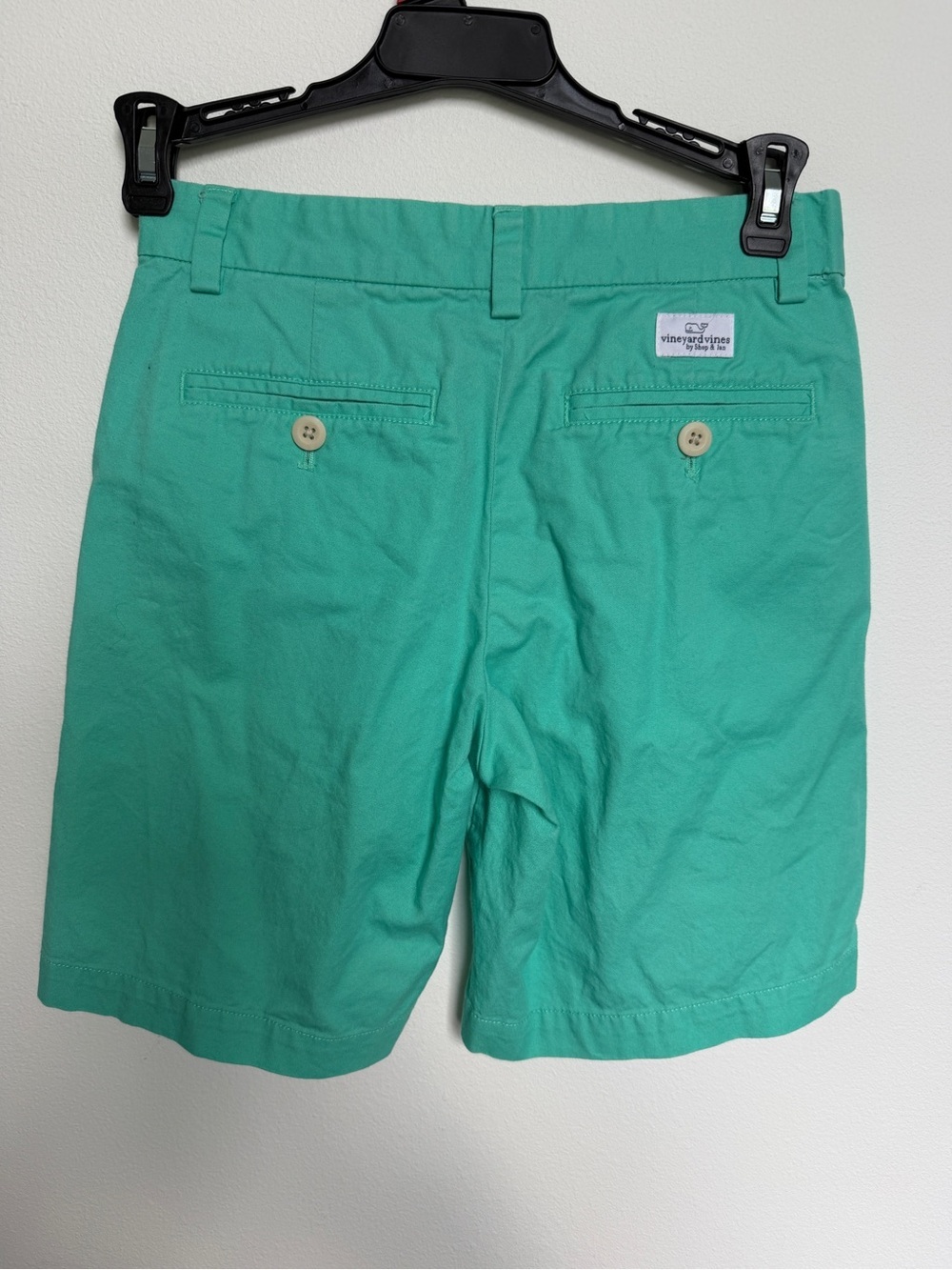 Vineyard Vines Boys Sz 8 Mint Green Flat Front Shorts